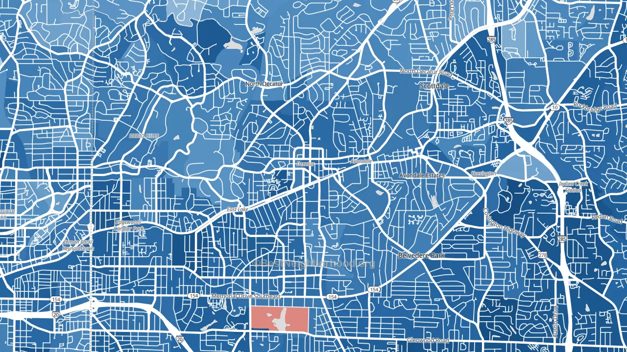 30030, GA block-group political-lean map