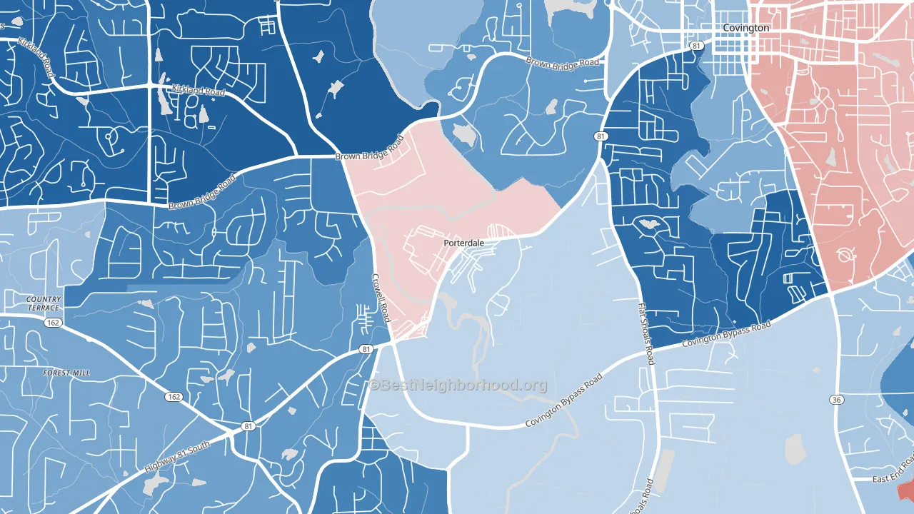 30070, GA block-group political-lean map