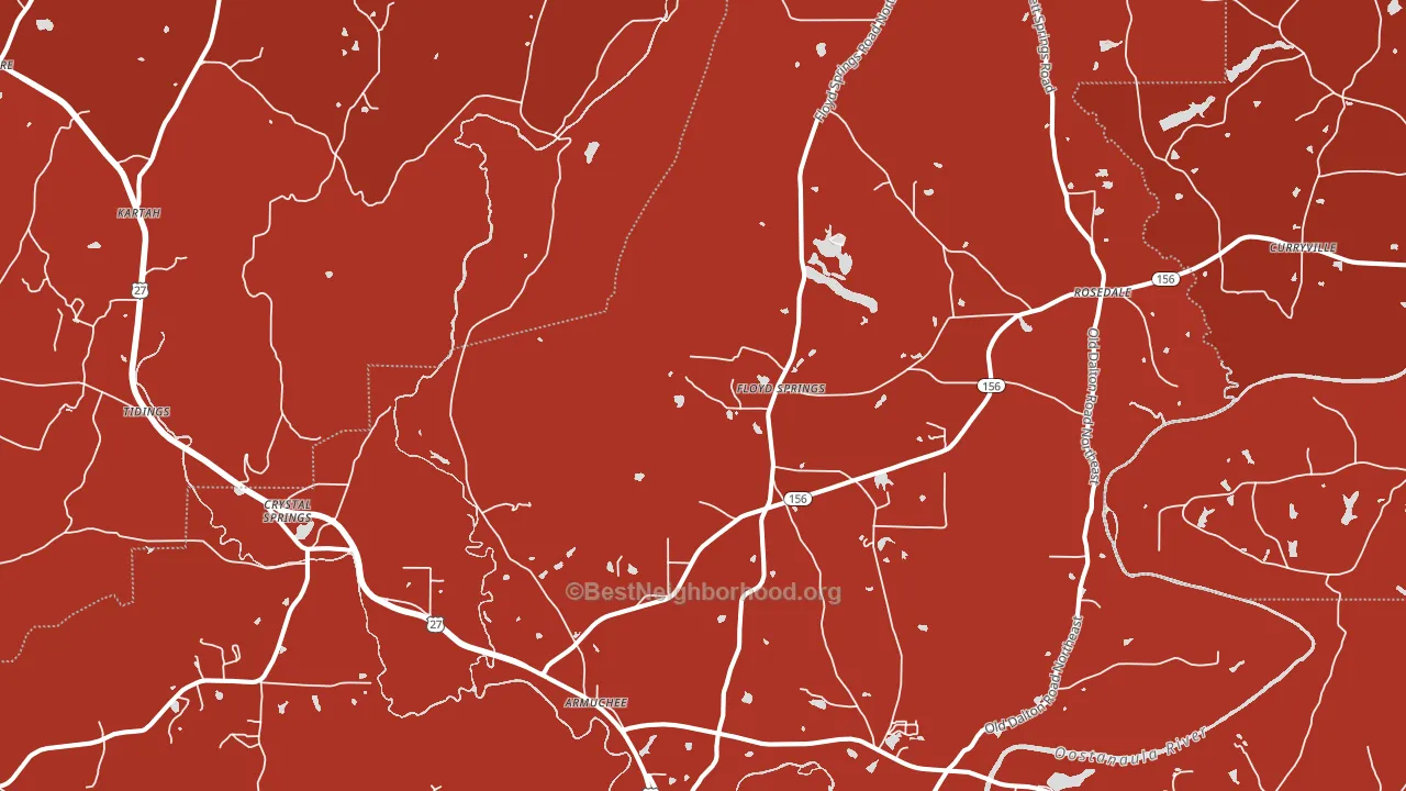 30105, GA block-group political-lean map