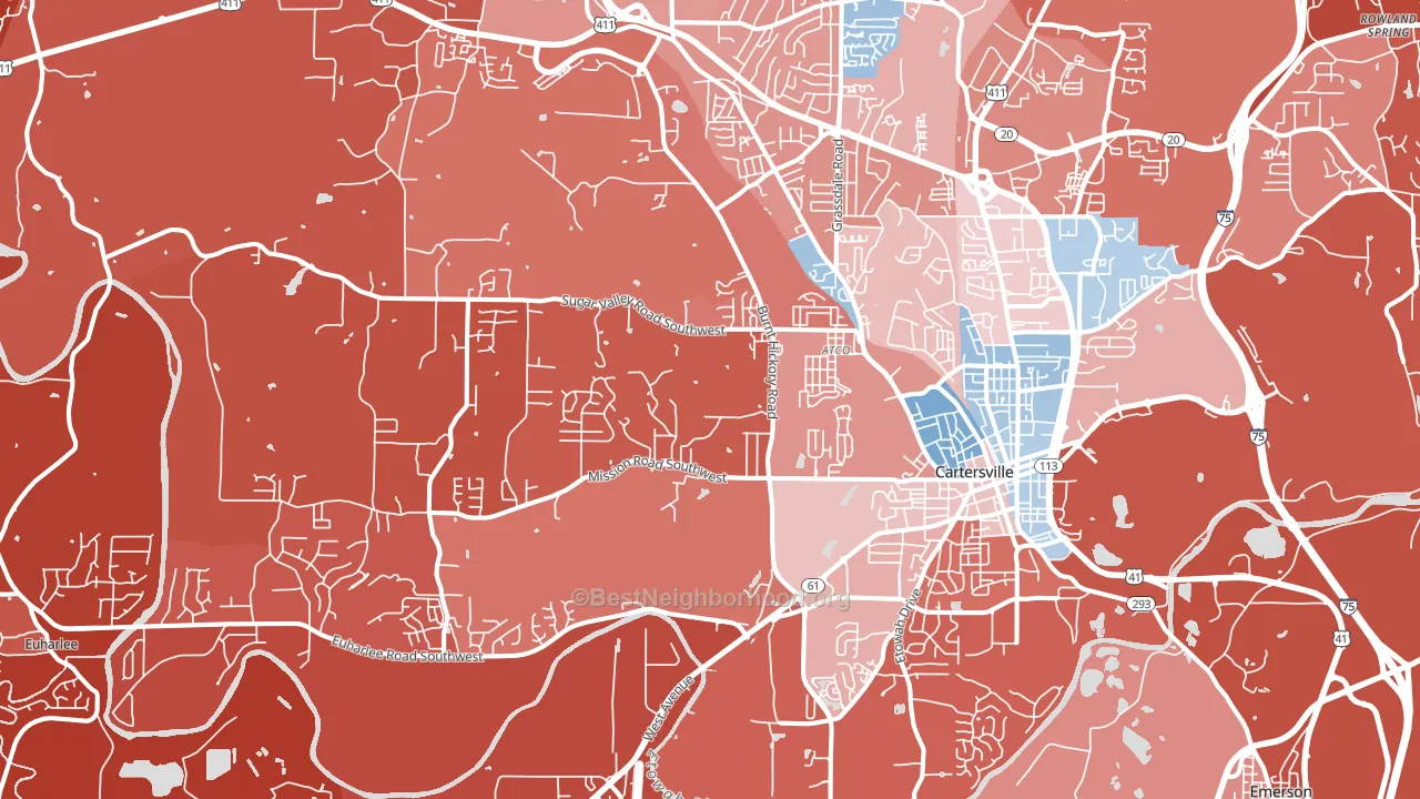 30120, GA block-group political-lean map