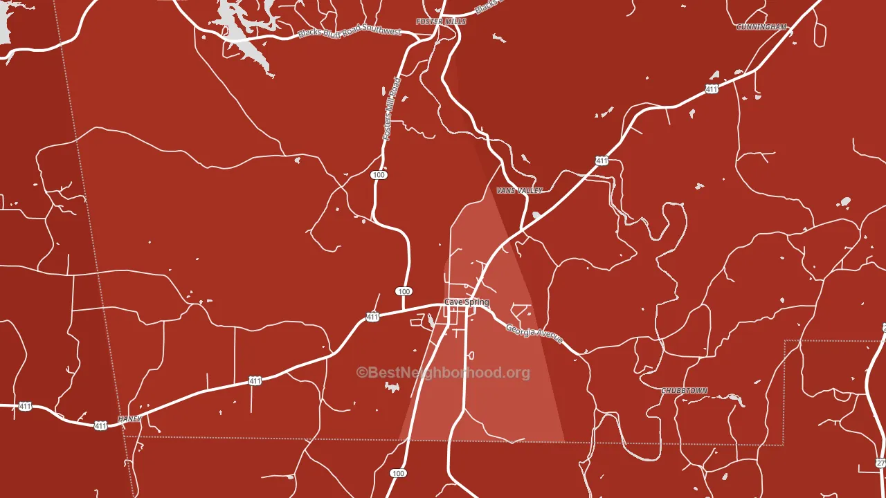 30124, GA block-group political-lean map