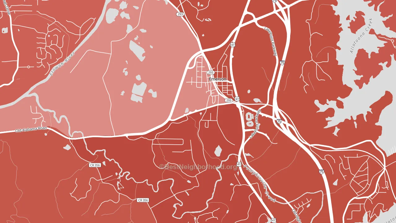30137, GA block-group political-lean map