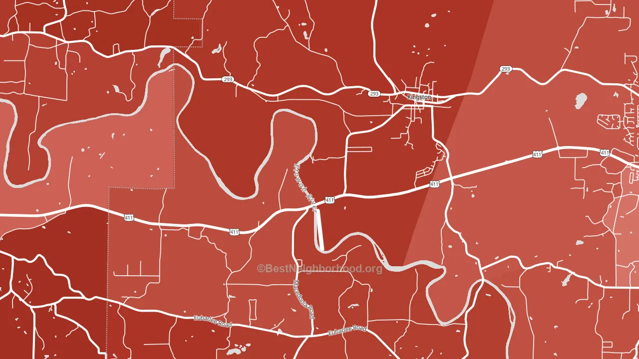 30145, GA block-group political-lean map