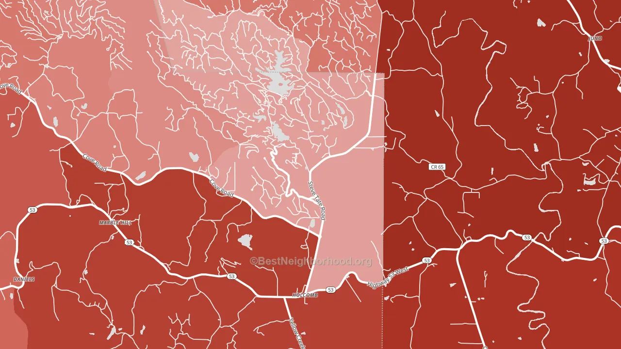 30148, GA block-group political-lean map