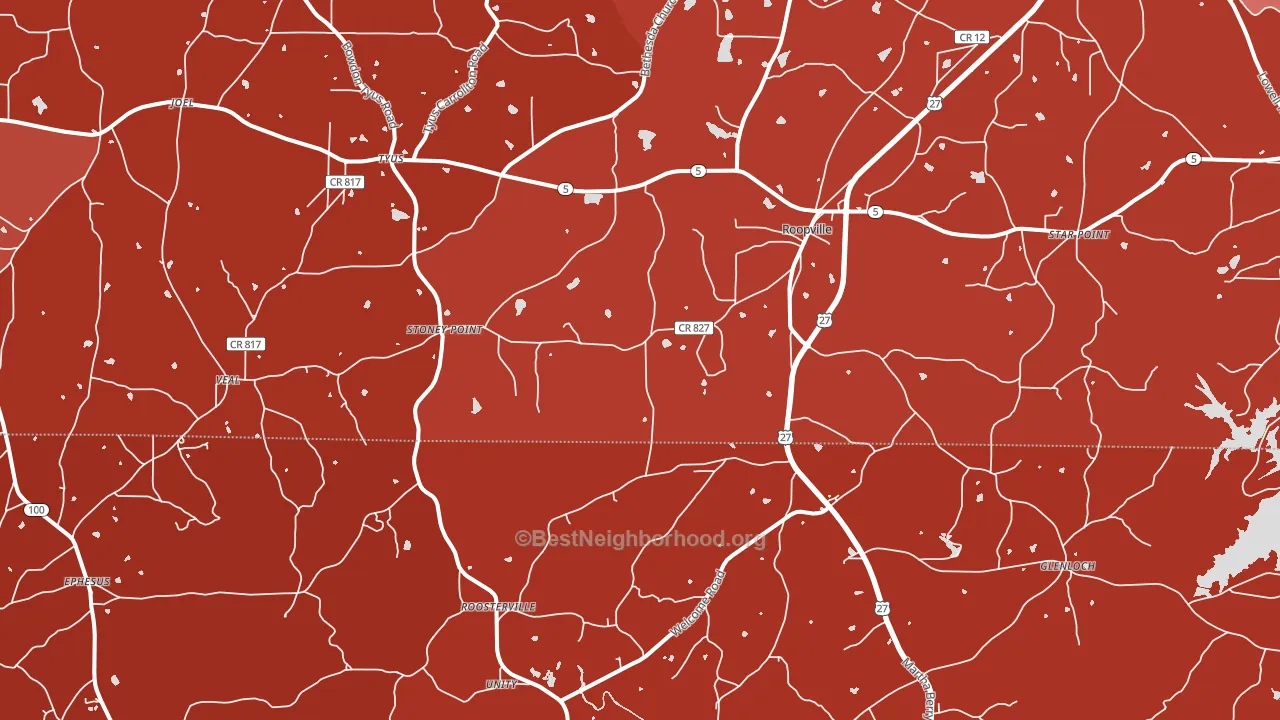 30170, GA block-group political-lean map