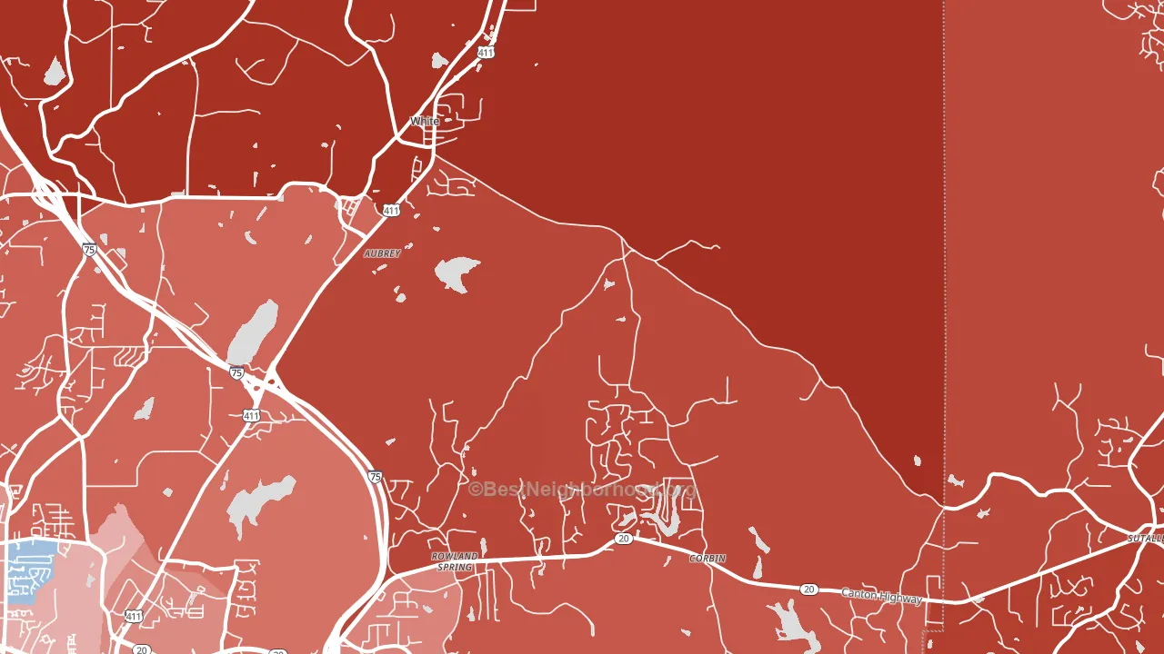 30184, GA block-group political-lean map