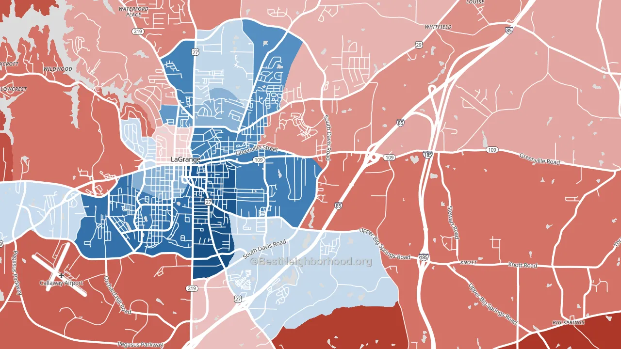 30241, GA block-group political-lean map
