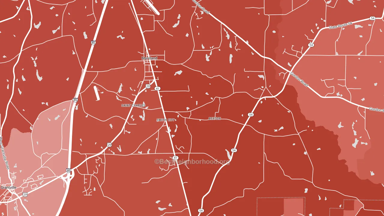 30259, GA block-group political-lean map