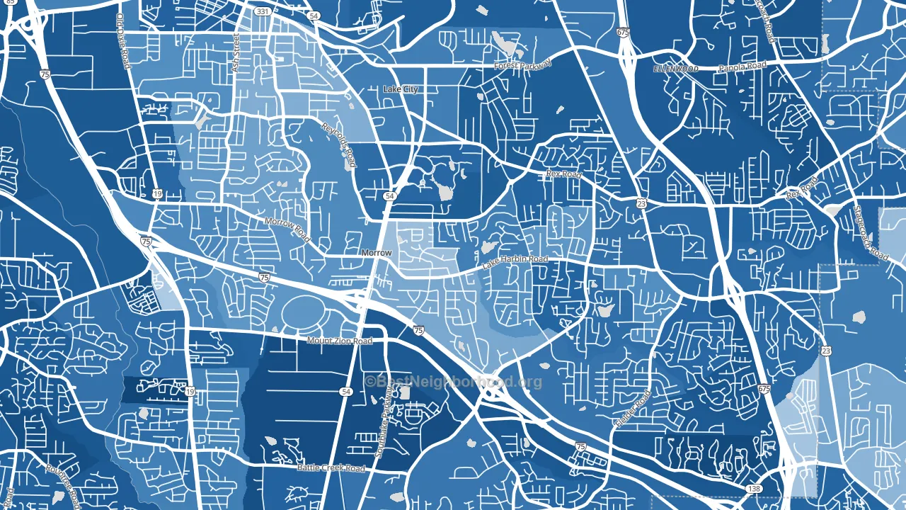 30260, GA block-group political-lean map