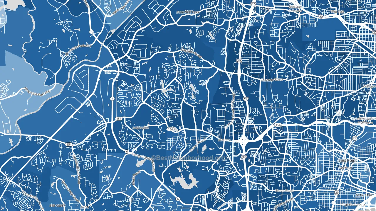 30331, GA block-group political-lean map