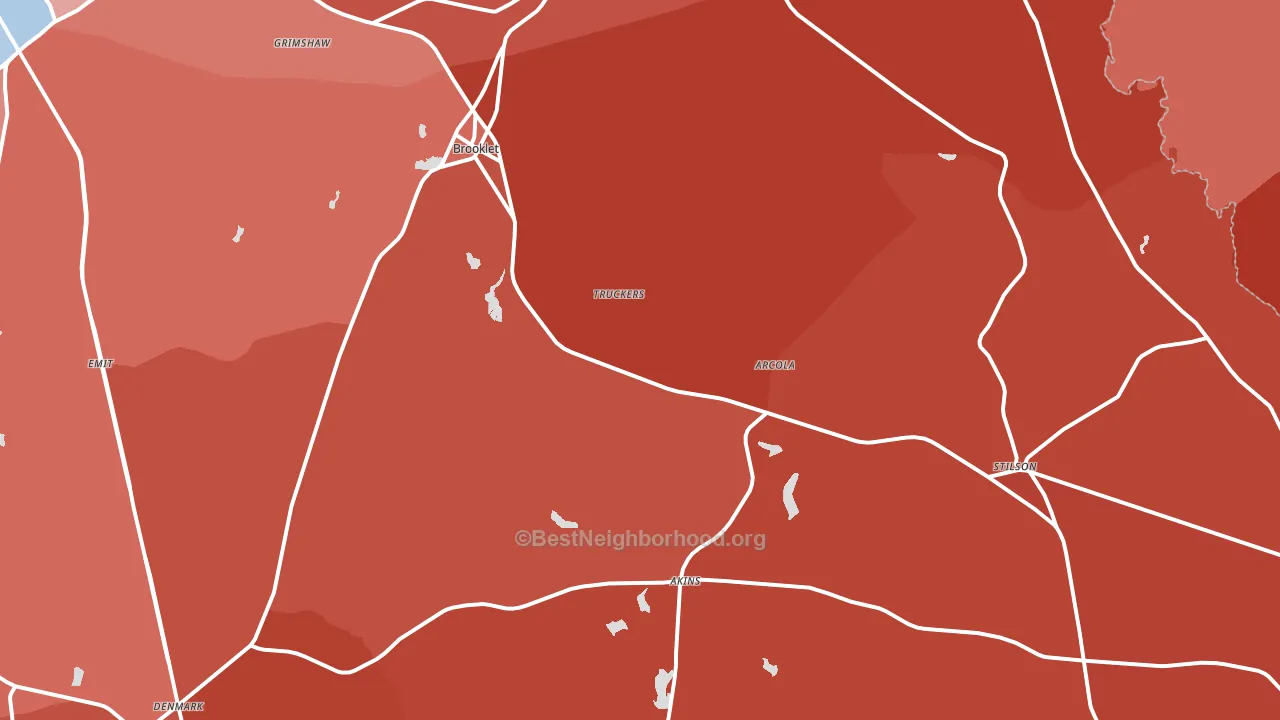 30415, GA block-group political-lean map