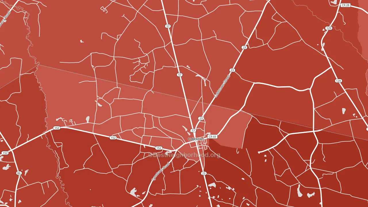 30420, GA block-group political-lean map