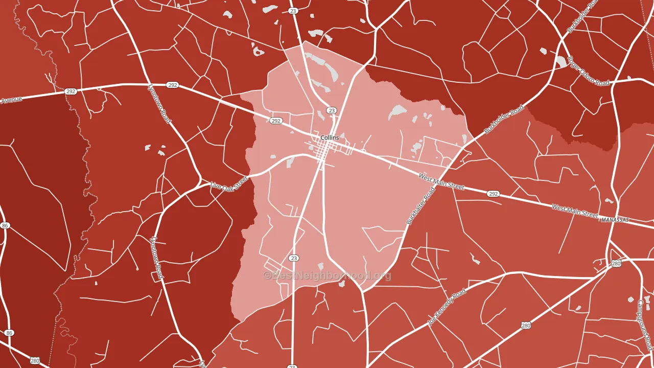 30421, GA block-group political-lean map