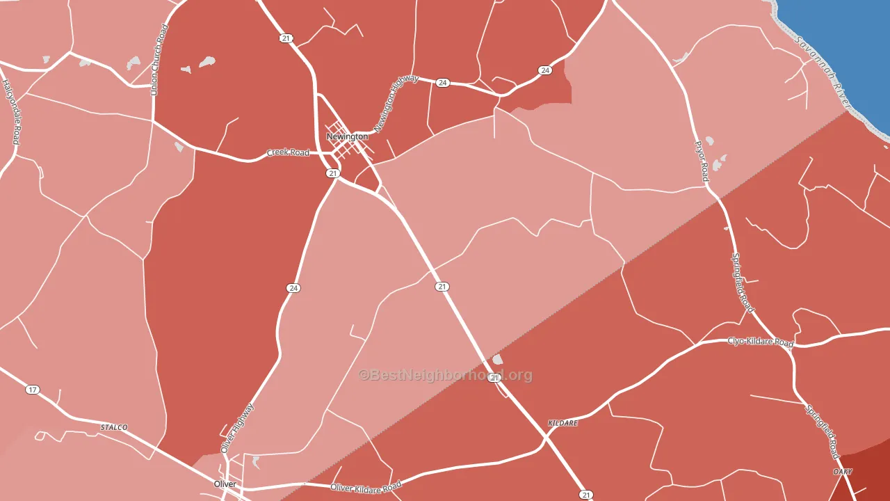 30446, GA block-group political-lean map