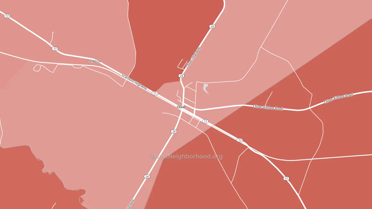 30449, GA block-group political-lean map