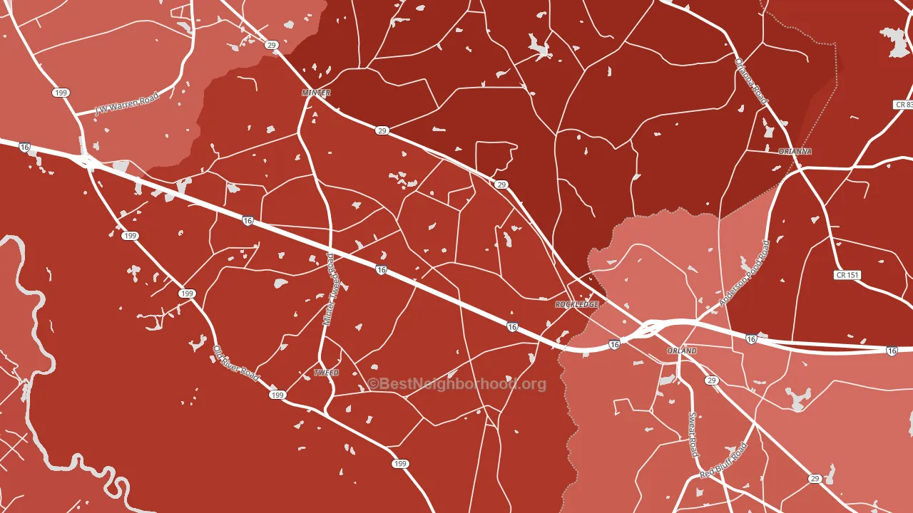 30454, GA block-group political-lean map