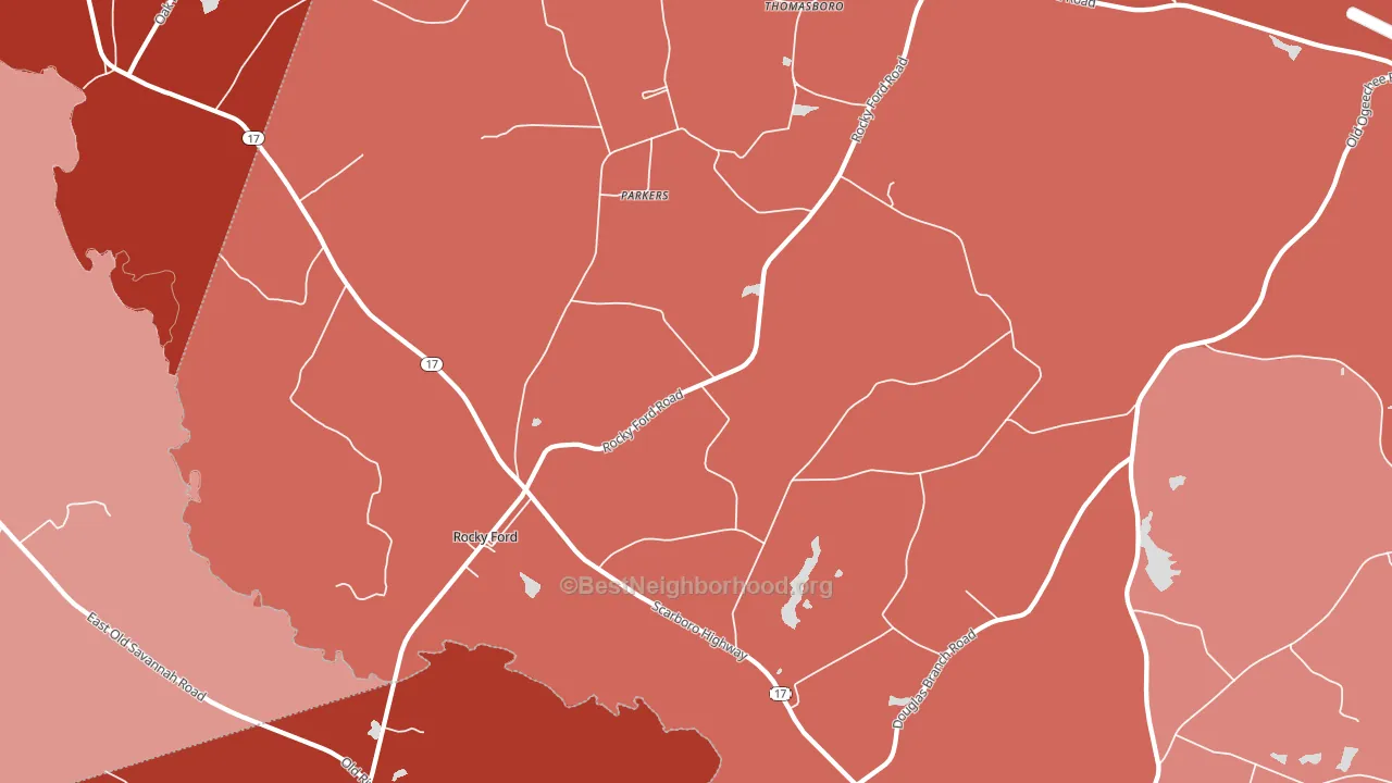 30455, GA block-group political-lean map
