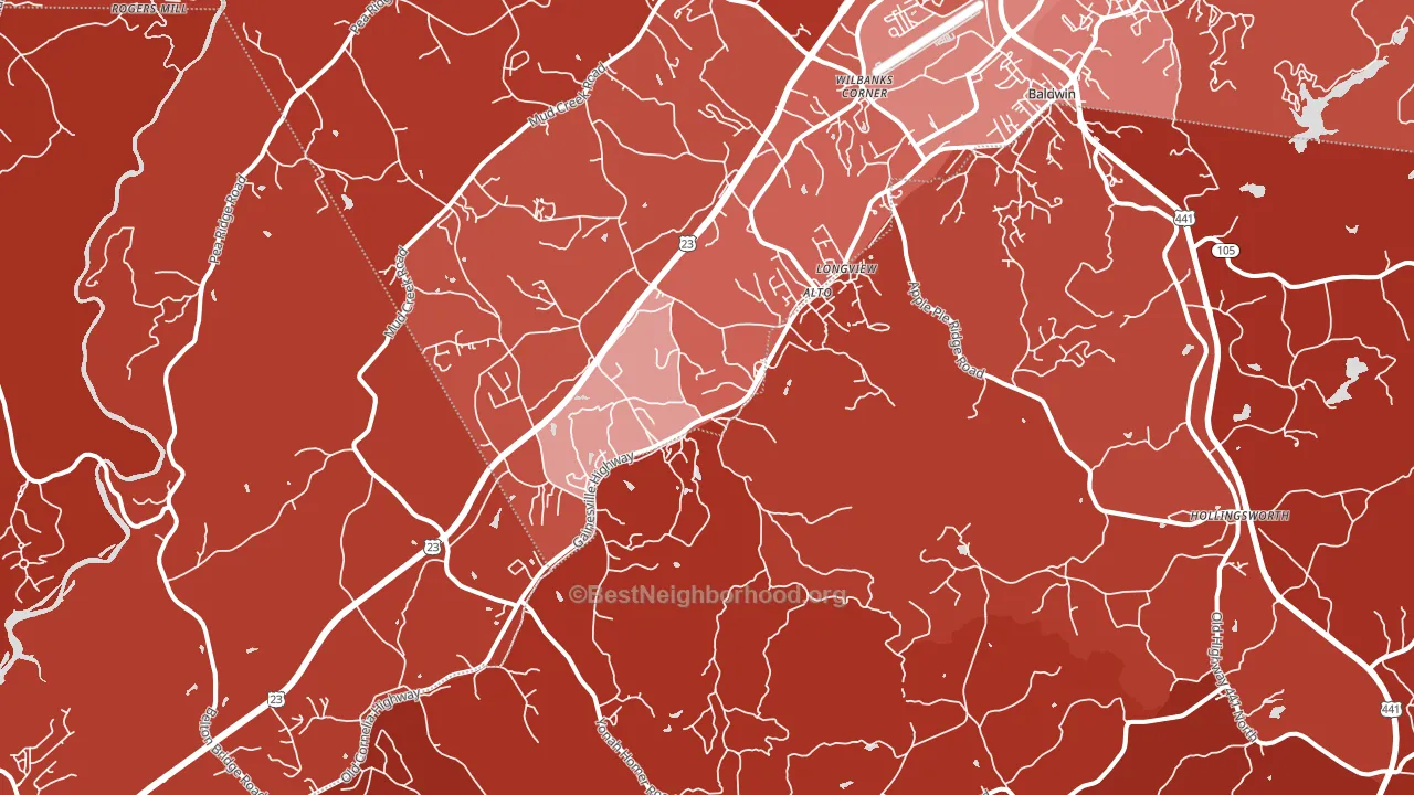 30510, GA block-group political-lean map