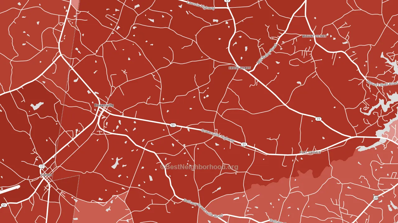 30516, GA block-group political-lean map