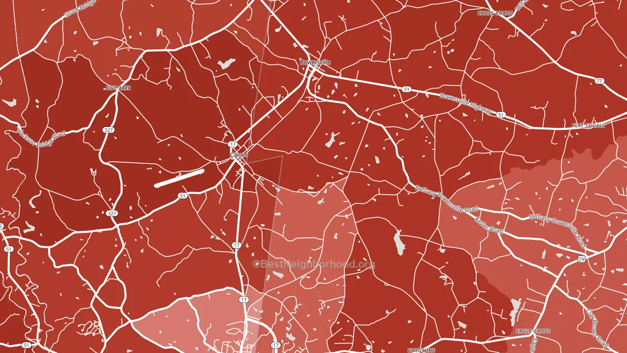 30520, GA block-group political-lean map