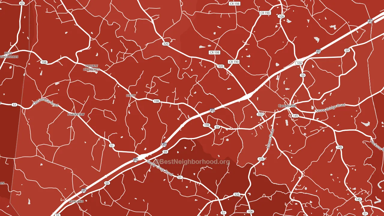 30521, GA block-group political-lean map