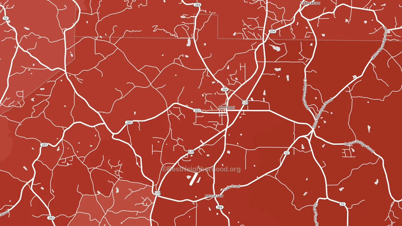 30527, GA block-group political-lean map