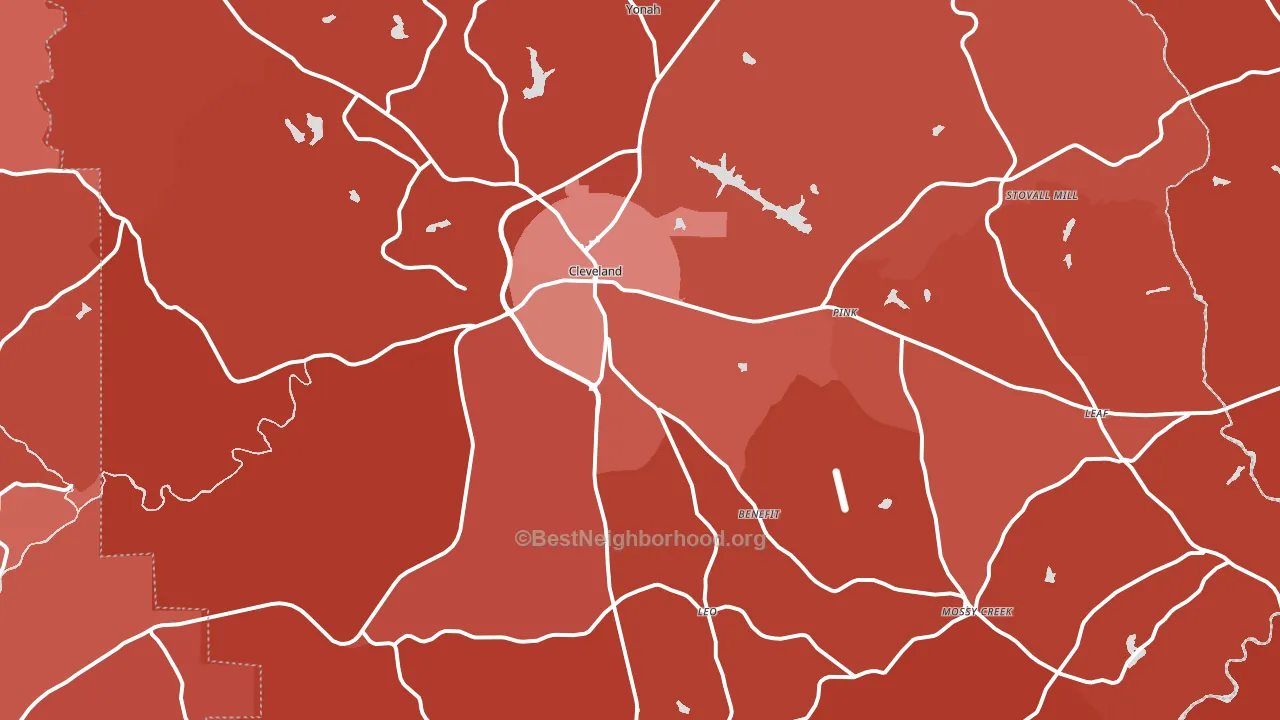 30528, GA block-group political-lean map