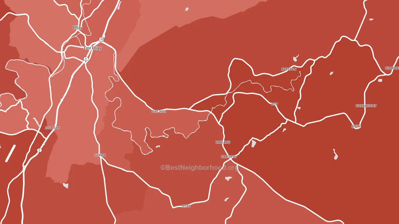30536, GA block-group political-lean map
