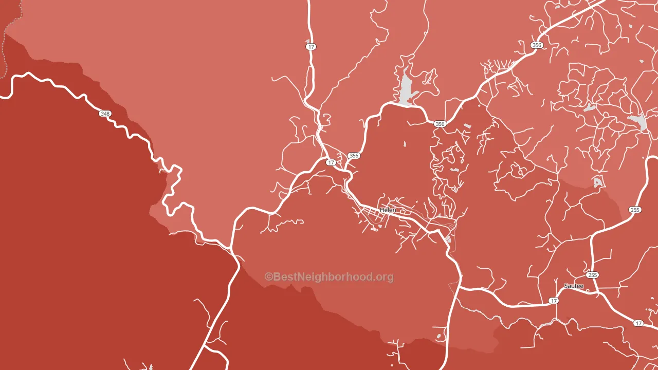 30545, GA block-group political-lean map