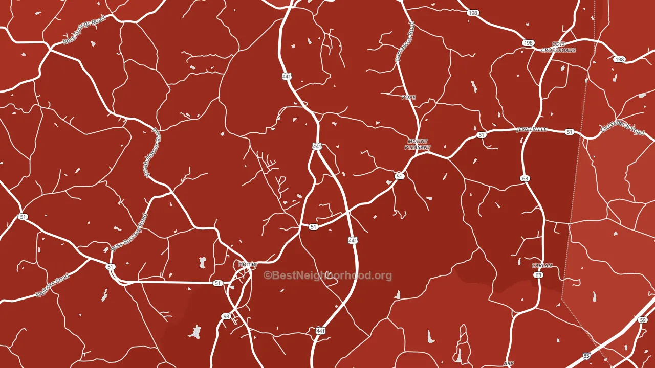 30547, GA block-group political-lean map
