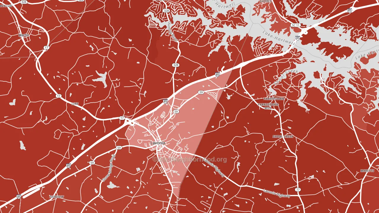 30553, GA block-group political-lean map