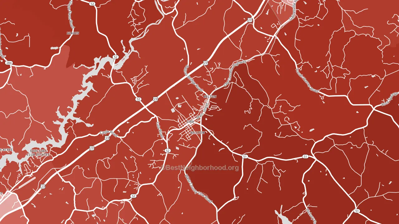 30554, GA block-group political-lean map