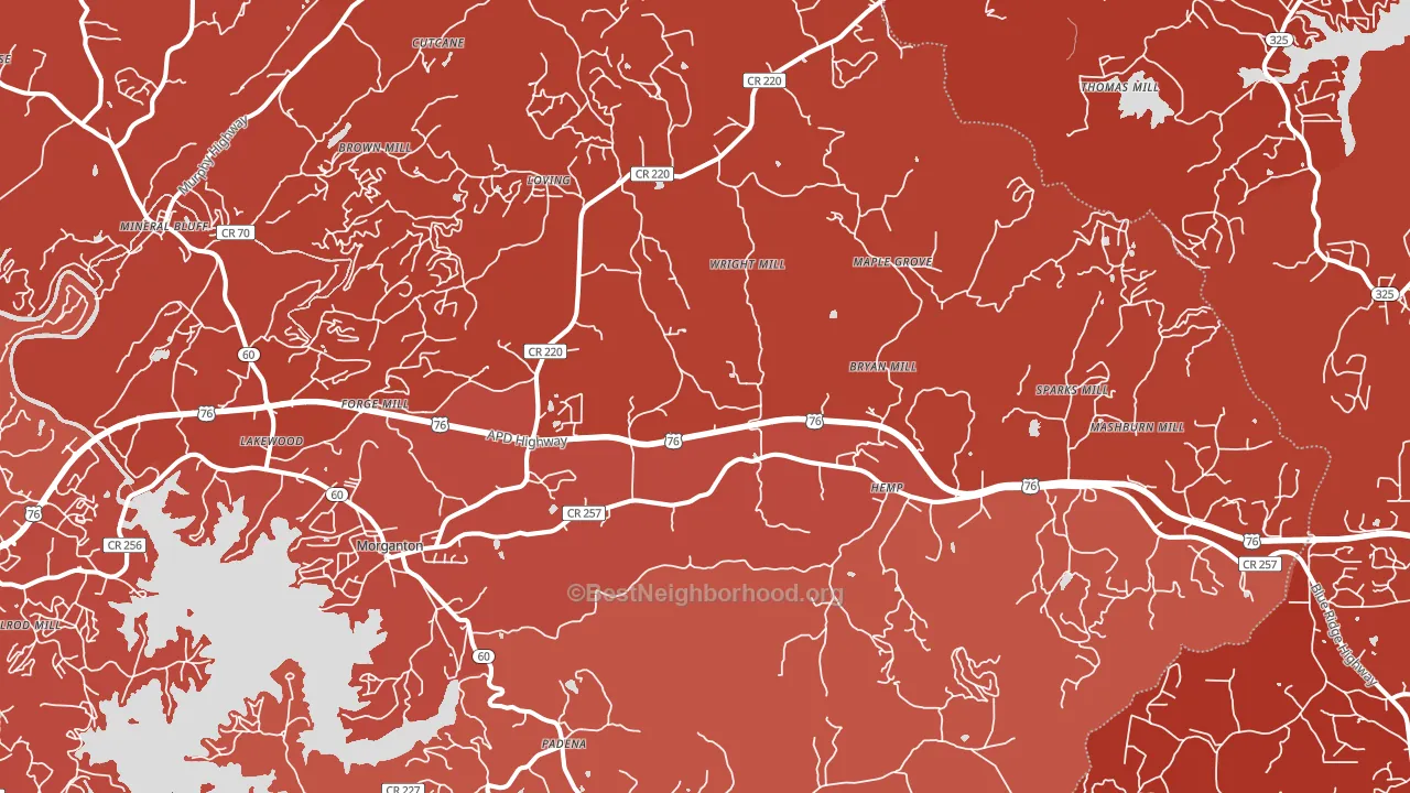 30560, GA block-group political-lean map