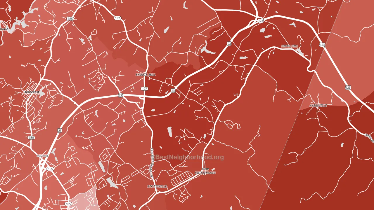 30563, GA block-group political-lean map