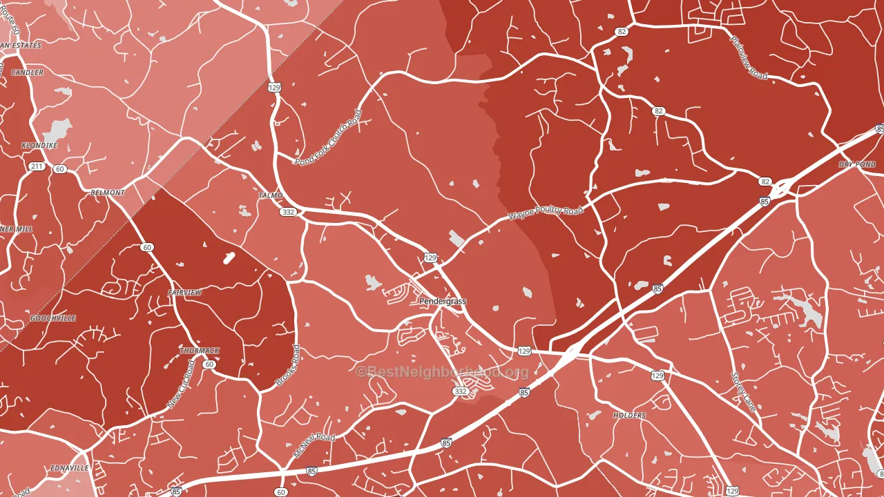 30567, GA block-group political-lean map