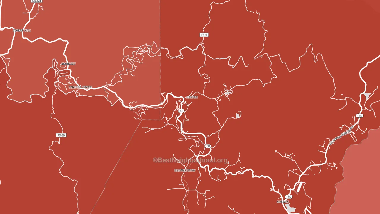 30572, GA block-group political-lean map