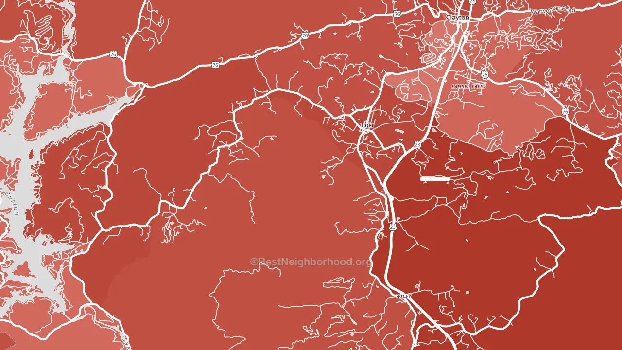 30576, GA block-group political-lean map