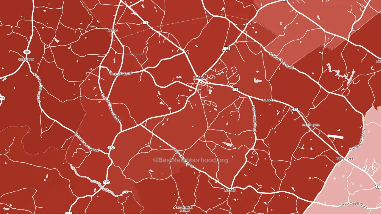 30624, GA block-group political-lean map