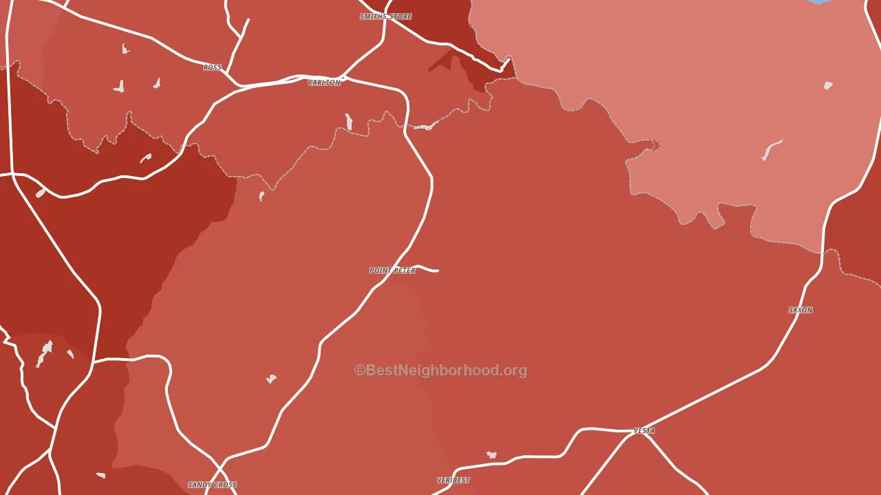 30627, GA block-group political-lean map