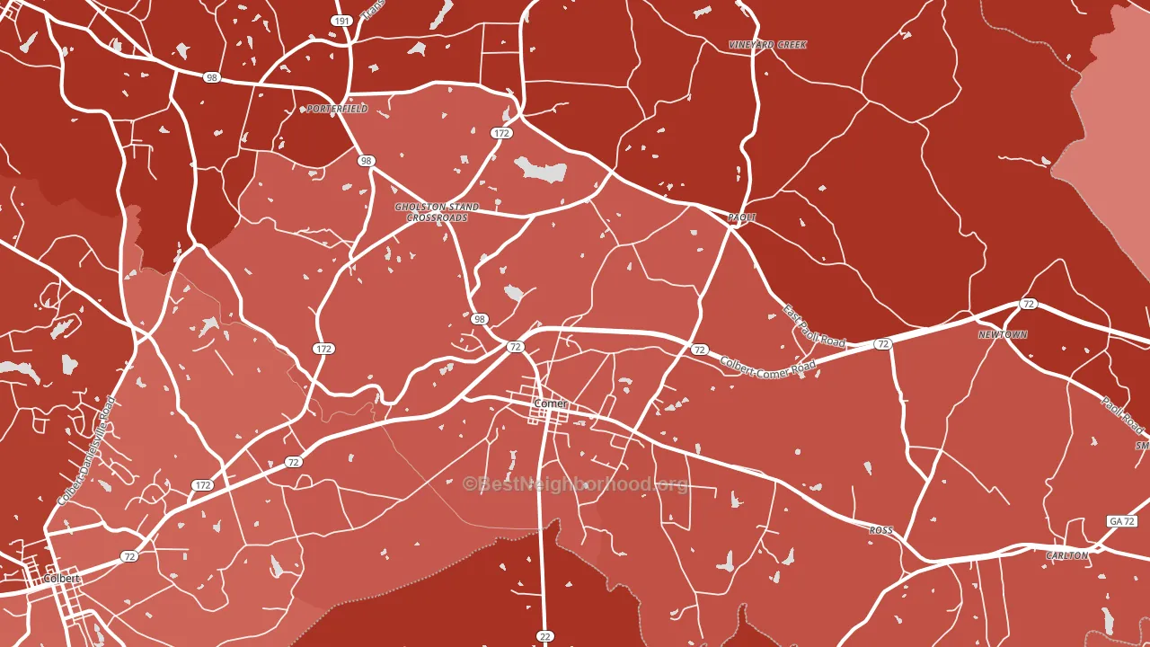 30629, GA block-group political-lean map