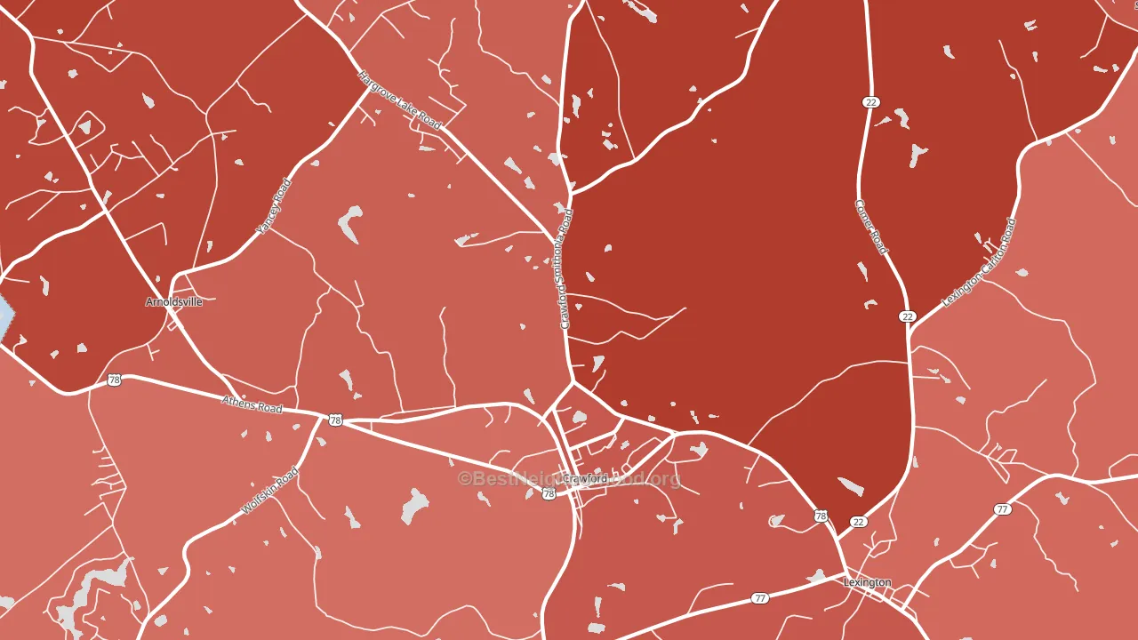 30630, GA block-group political-lean map