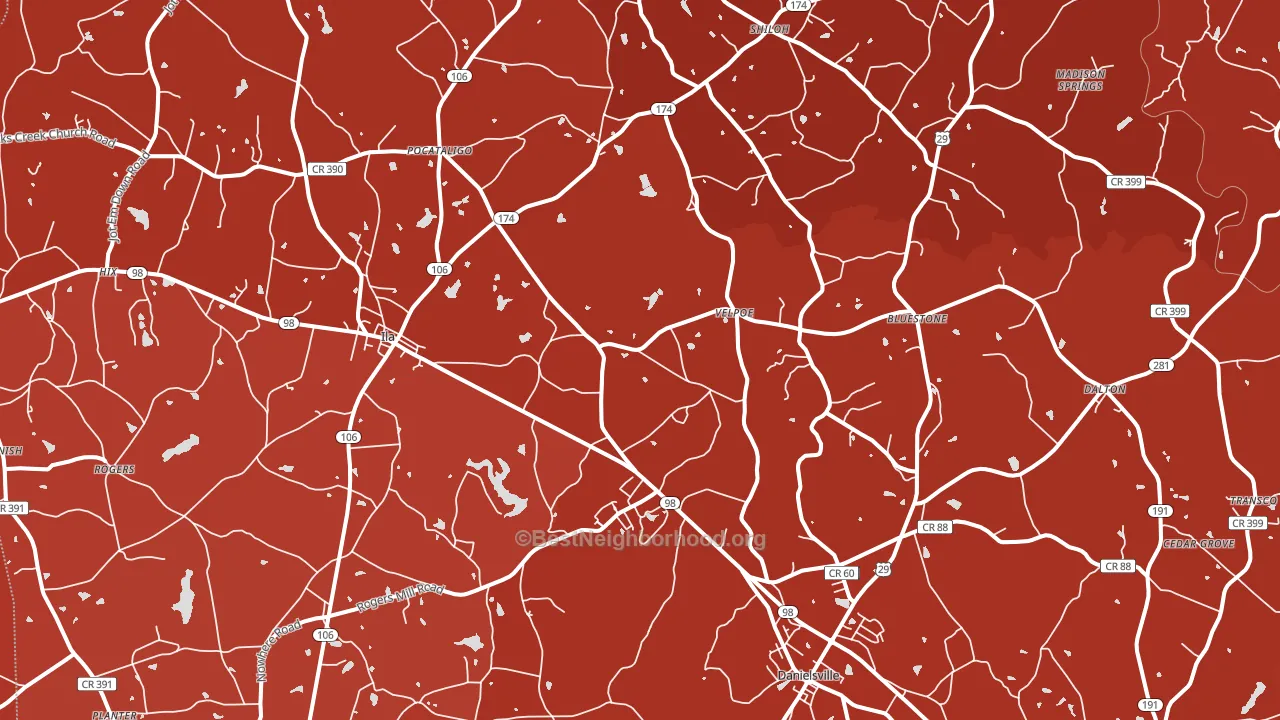 30633, GA block-group political-lean map