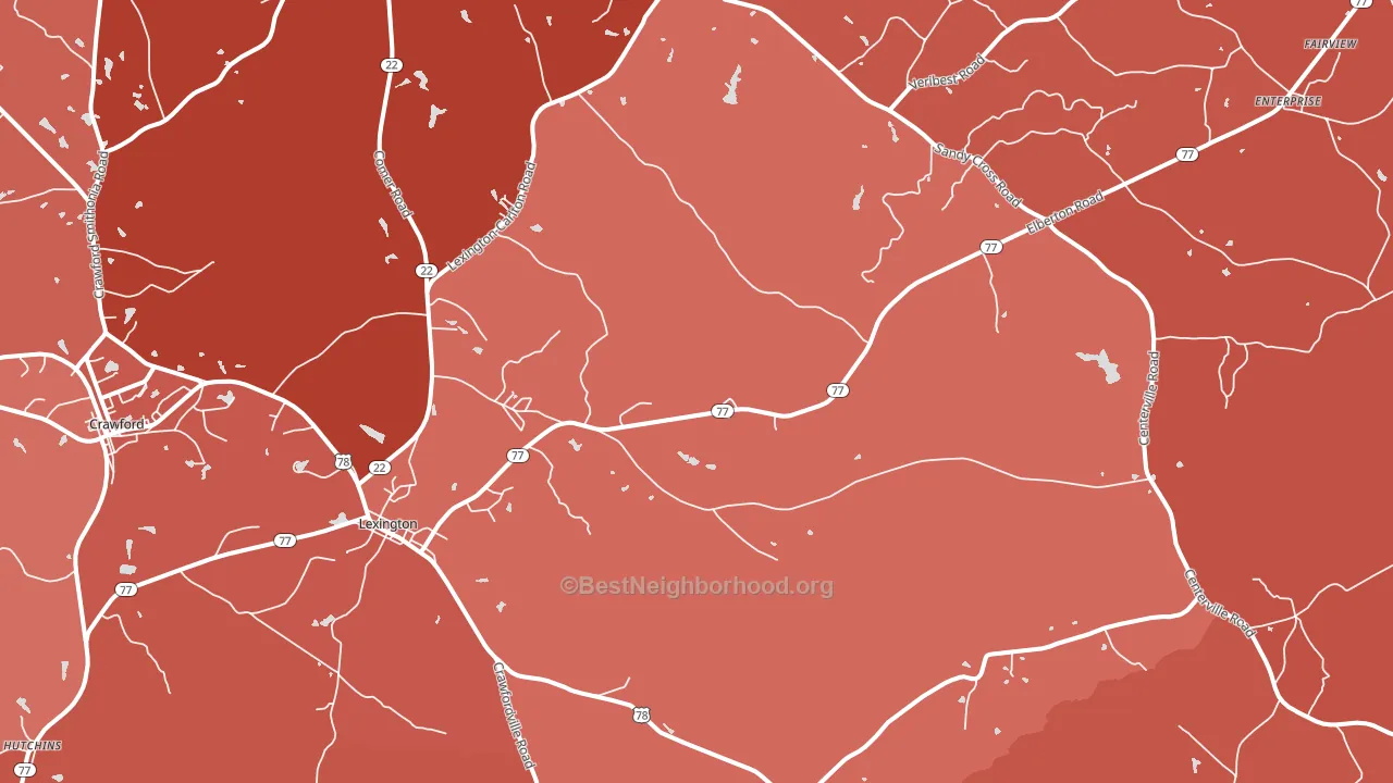 30648, GA block-group political-lean map