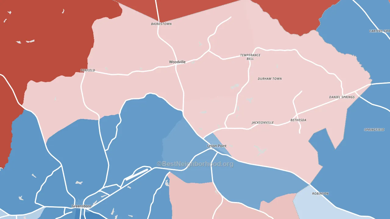 30669, GA block-group political-lean map
