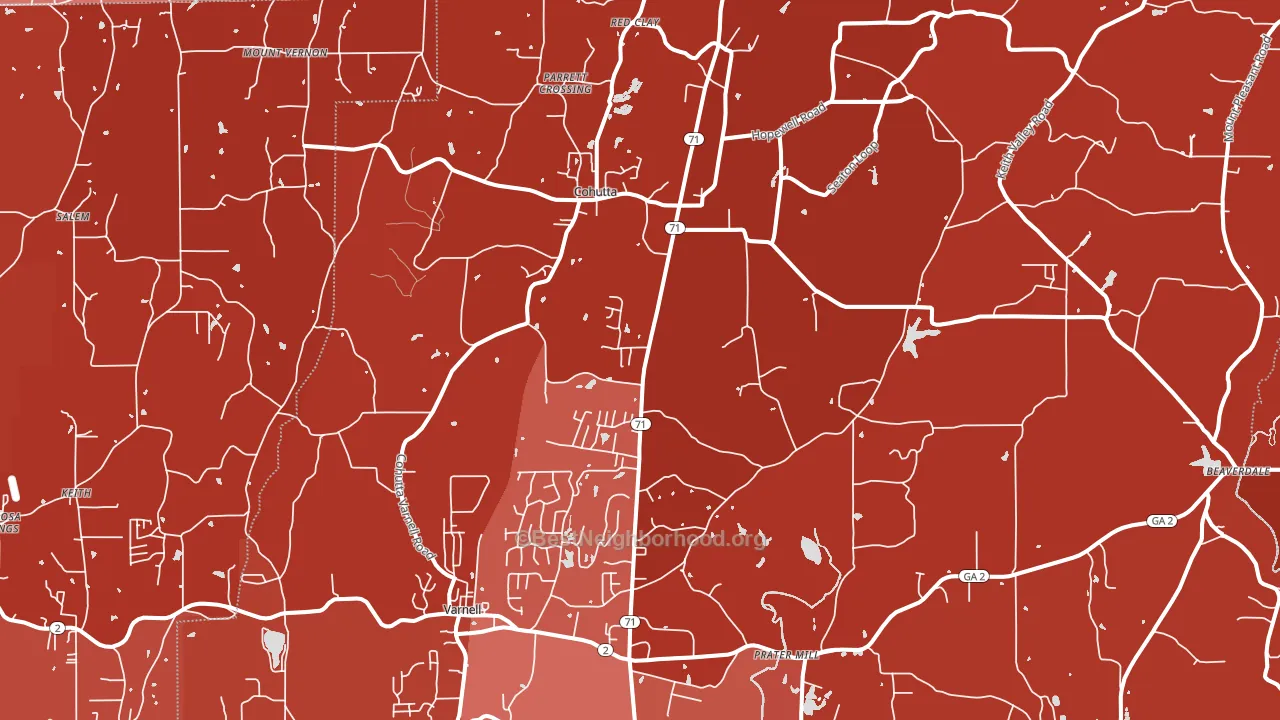 30710, GA block-group political-lean map