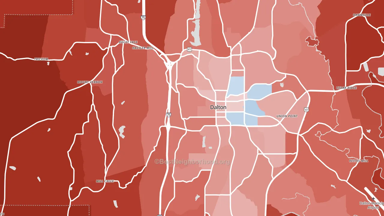 30720, GA block-group political-lean map