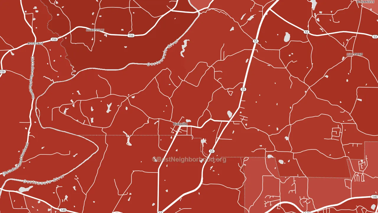 30733, GA block-group political-lean map