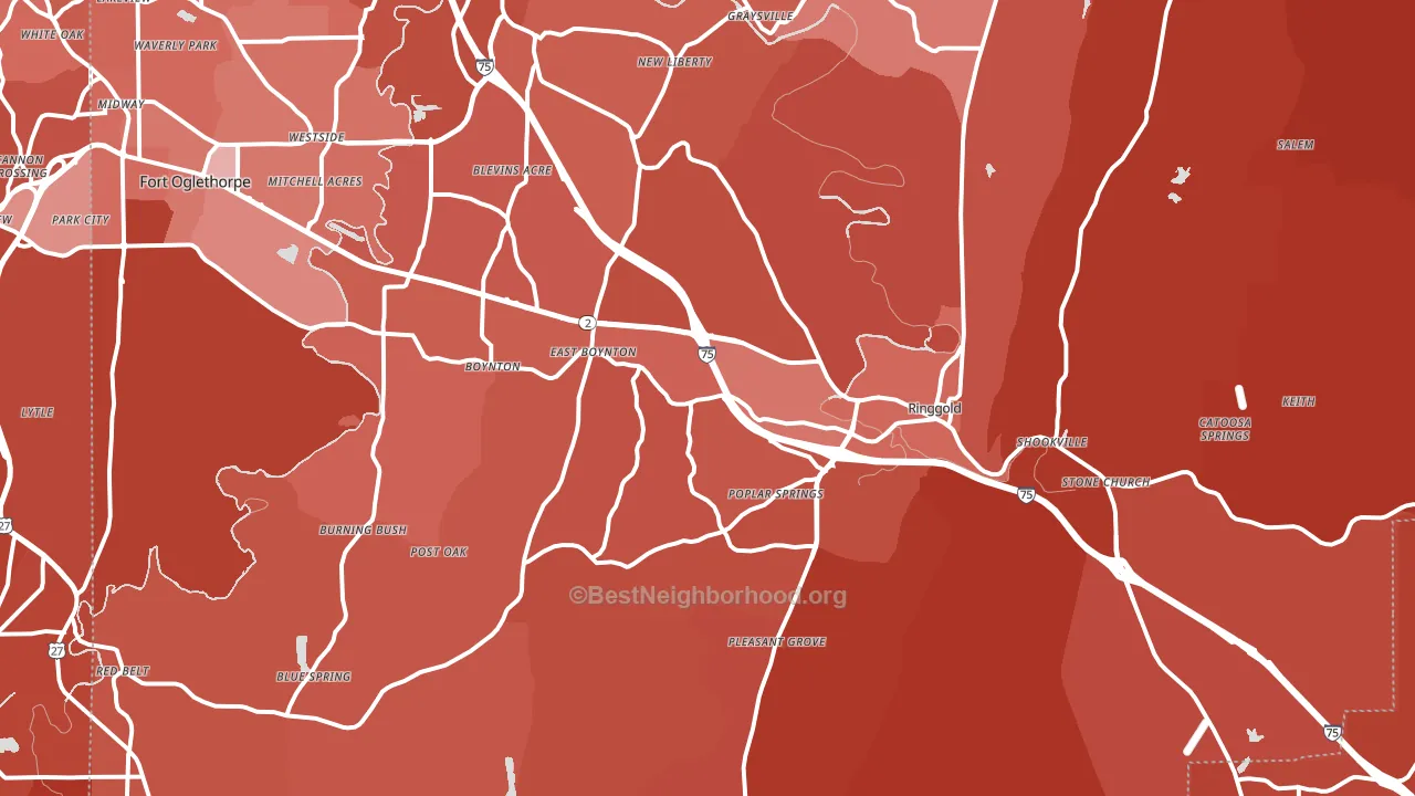 30736, GA block-group political-lean map