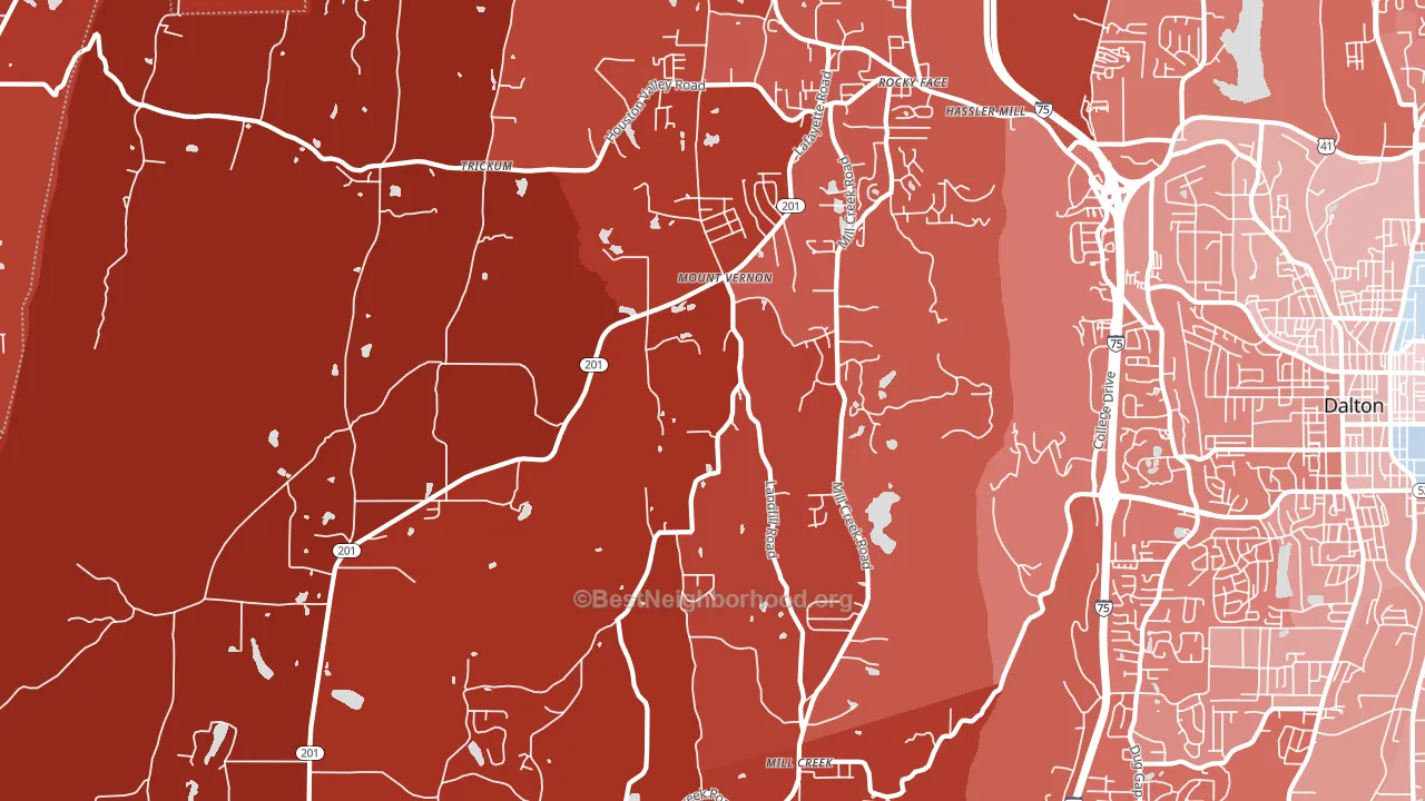 30740, GA block-group political-lean map
