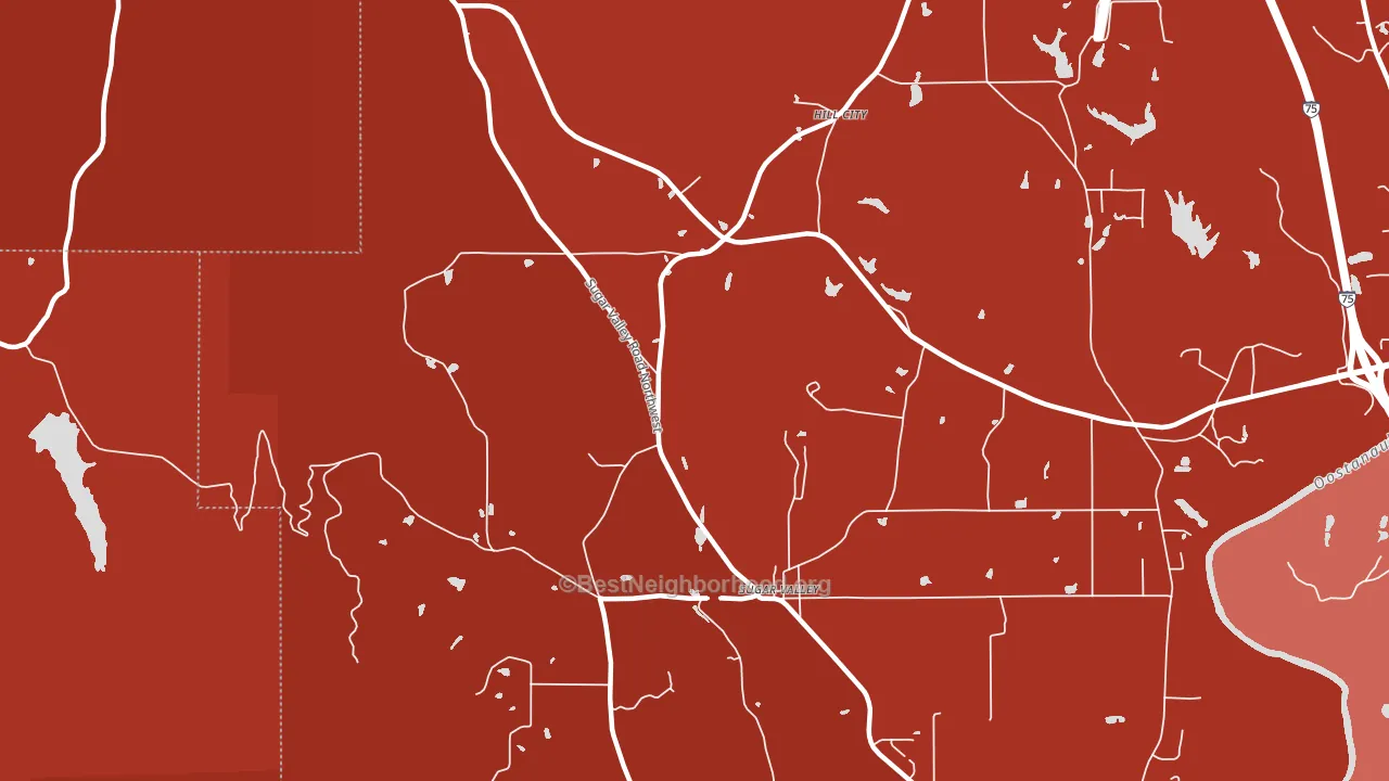 30746, GA block-group political-lean map